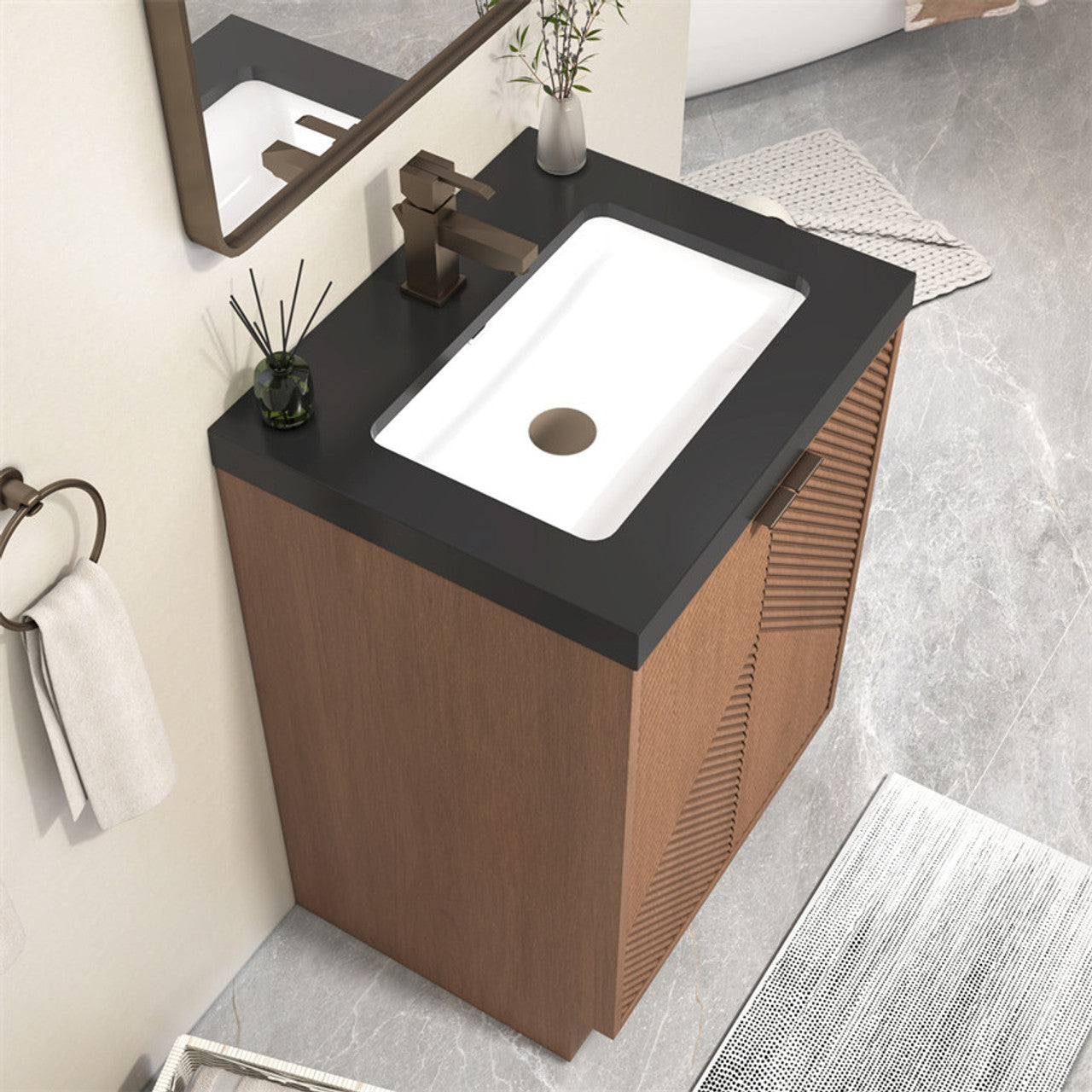MT 24" Freestanding Modern Bathroom Vanity