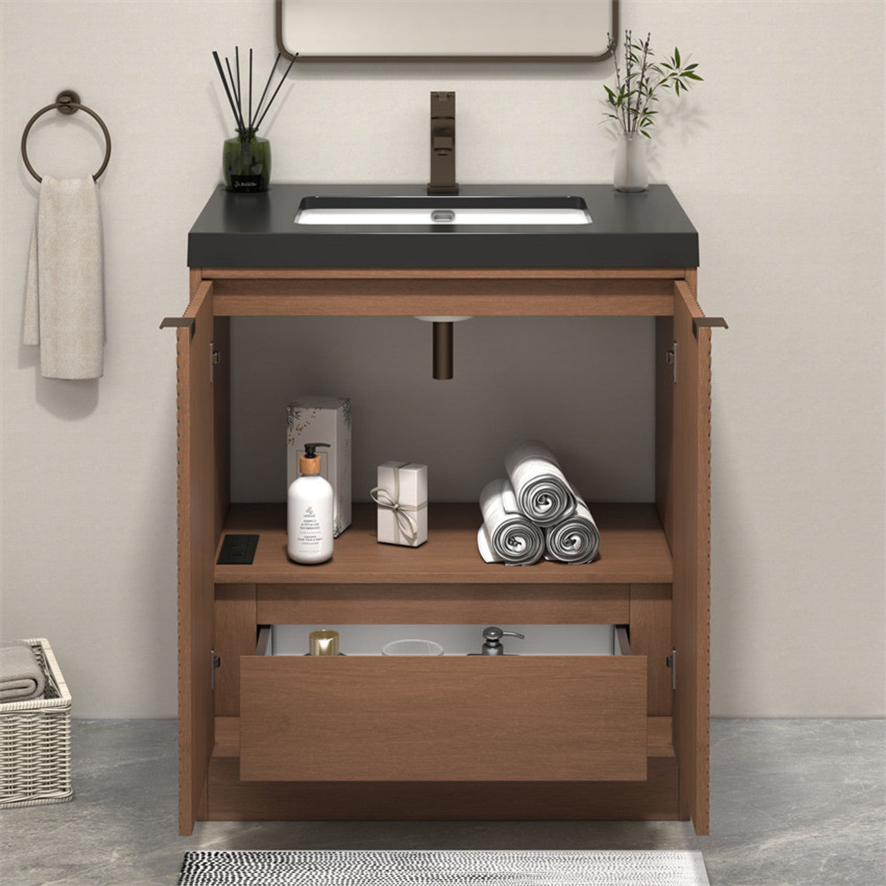 MT 30" Freestanding Modern Bathroom Vanity