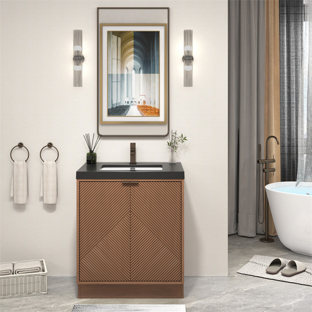 MT 30" Freestanding Modern Bathroom Vanity