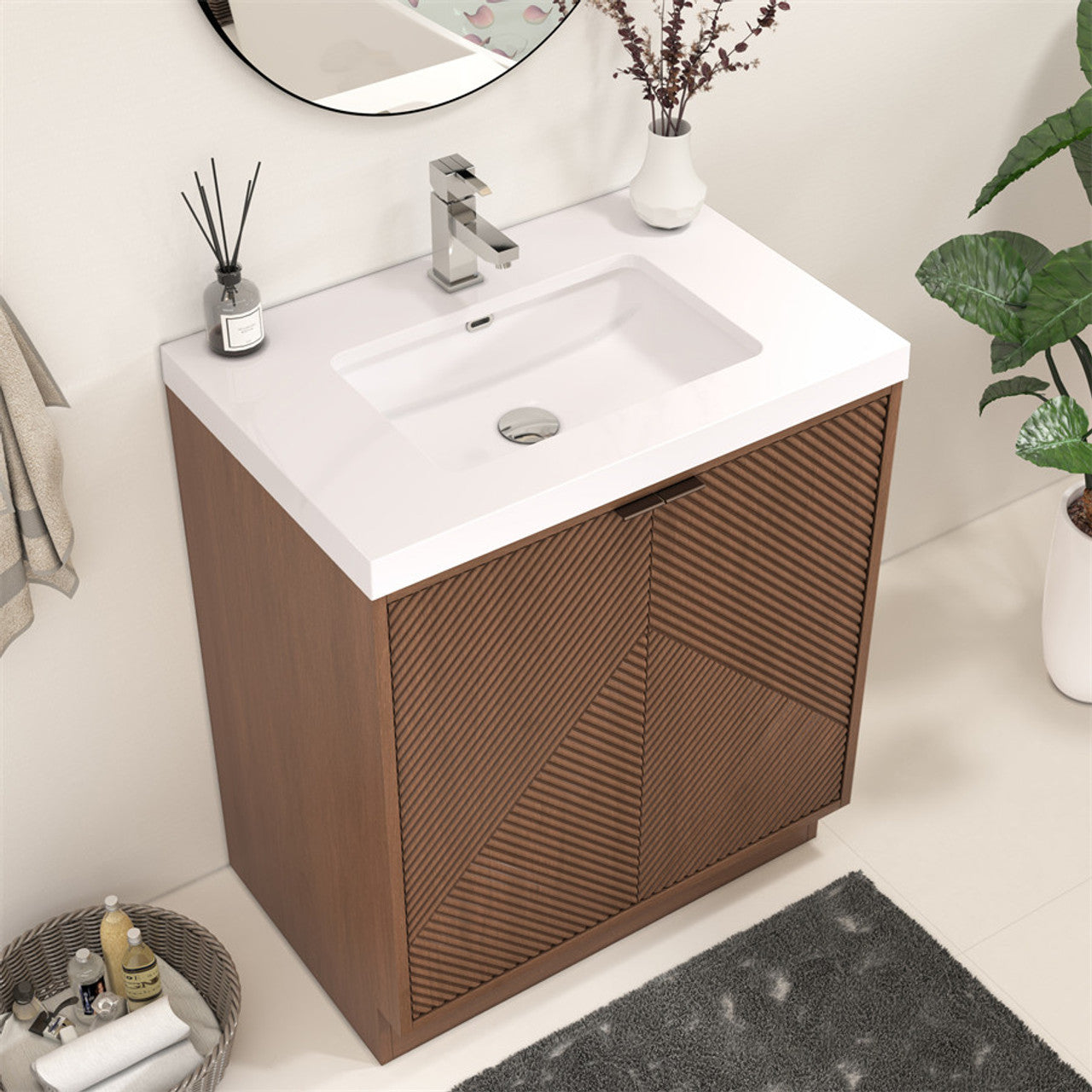 MT 30" Freestanding Modern Bathroom Vanity