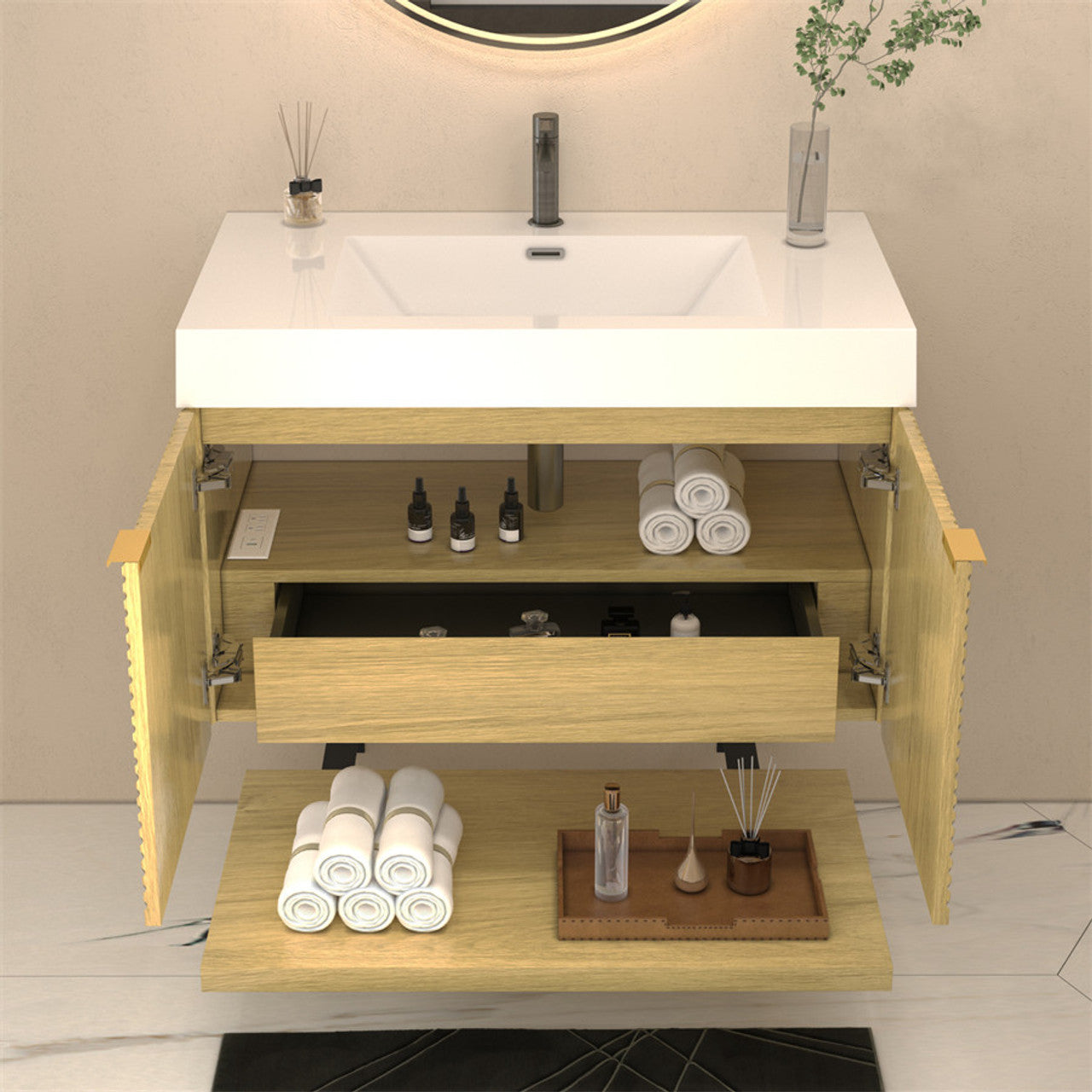 MT 36" Floating Modern Bathroom Vanity