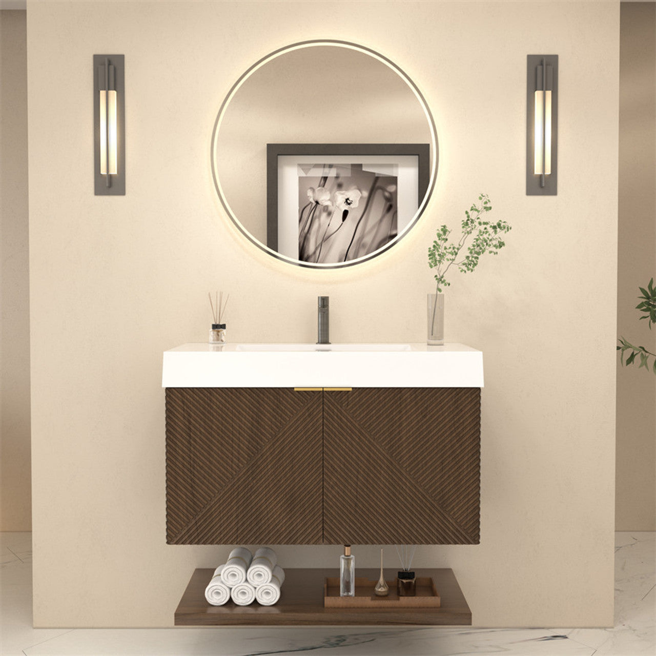 MT 36" Floating Modern Bathroom Vanity