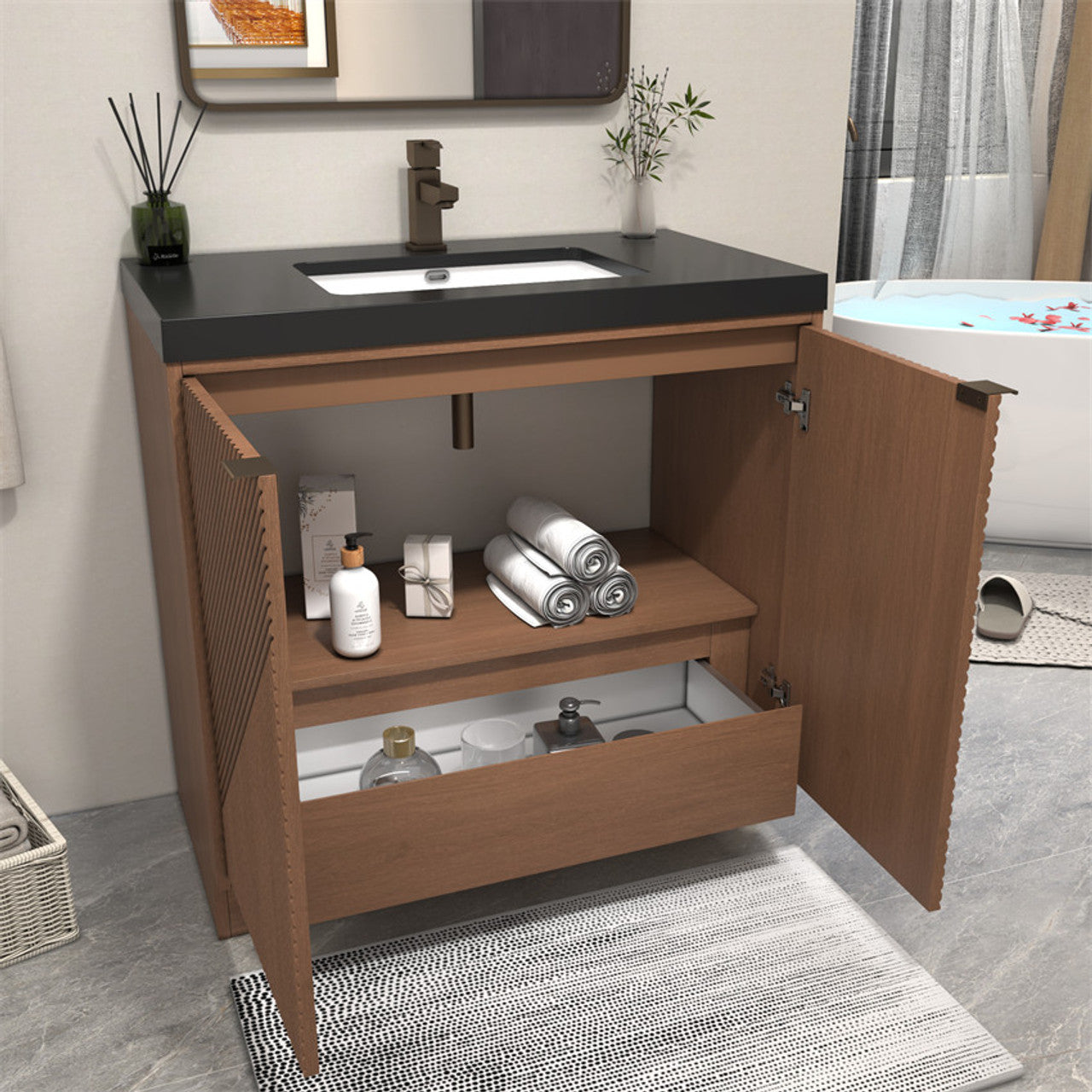 MT 36" Freestanding Modern Bathroom Vanity