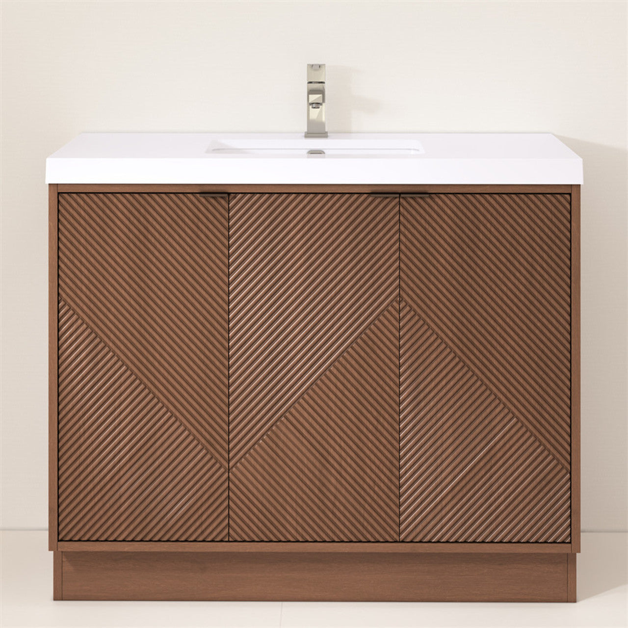 MT 42" Freestanding Modern Bathroom Vanity (Right Side)