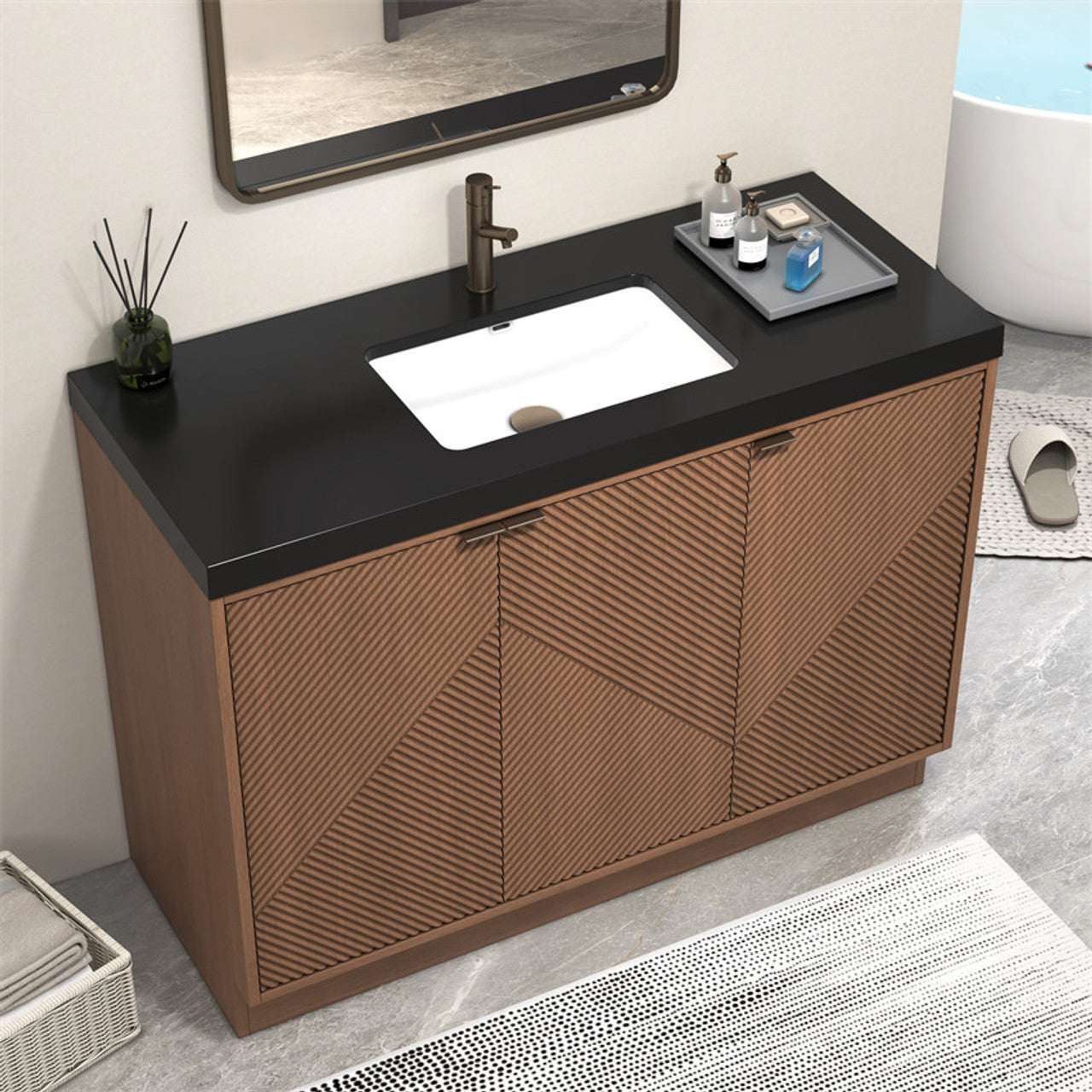 MT 48" Freestanding Modern Bathroom Vanity