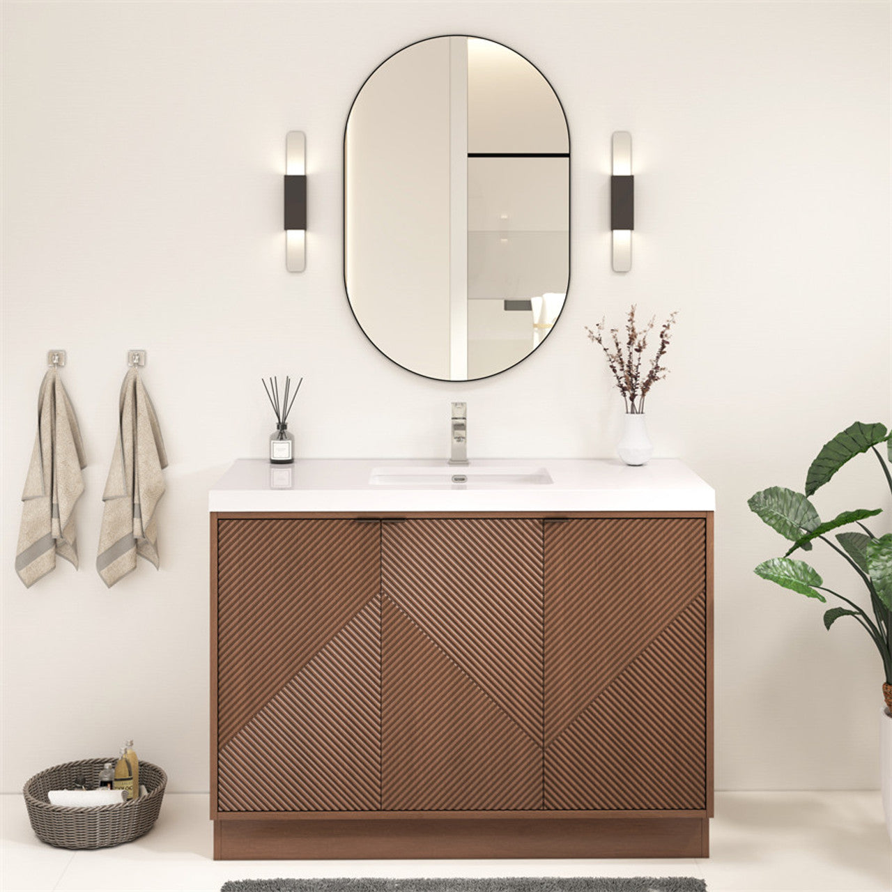 MT 48" Freestanding Modern Bathroom Vanity