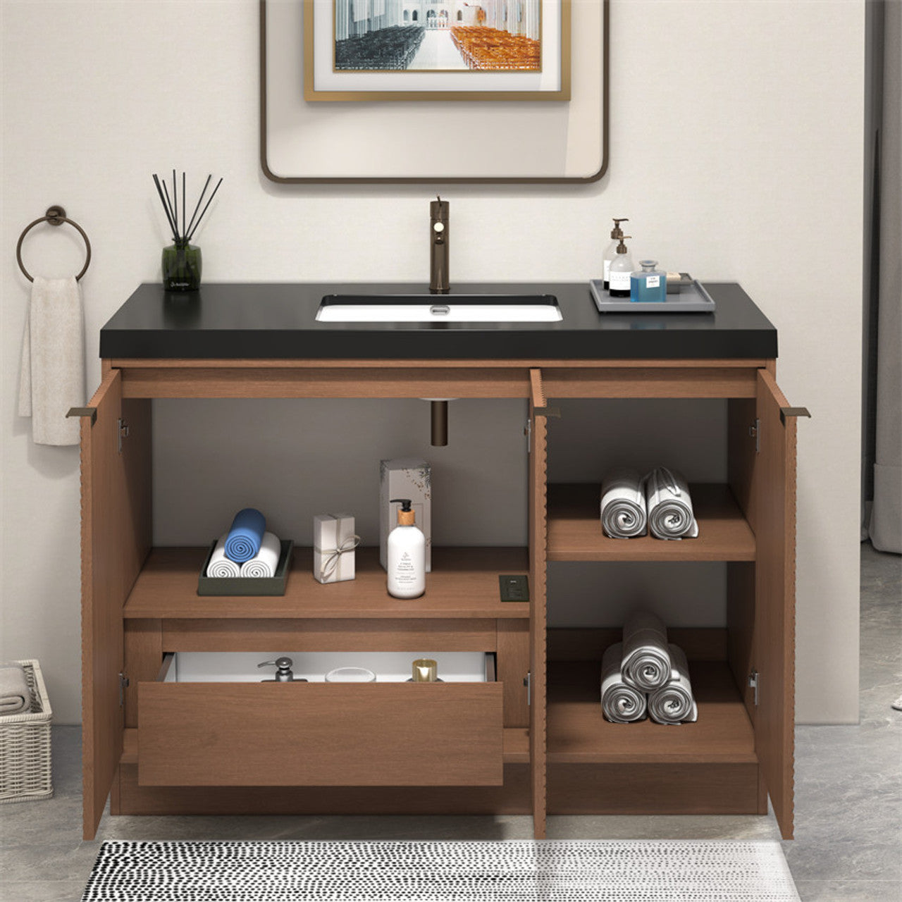 MT 48" Freestanding Modern Bathroom Vanity