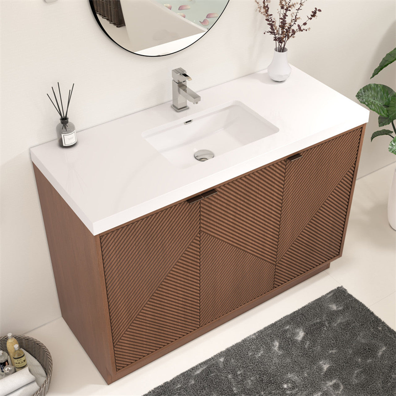 MT 48" Freestanding Modern Bathroom Vanity