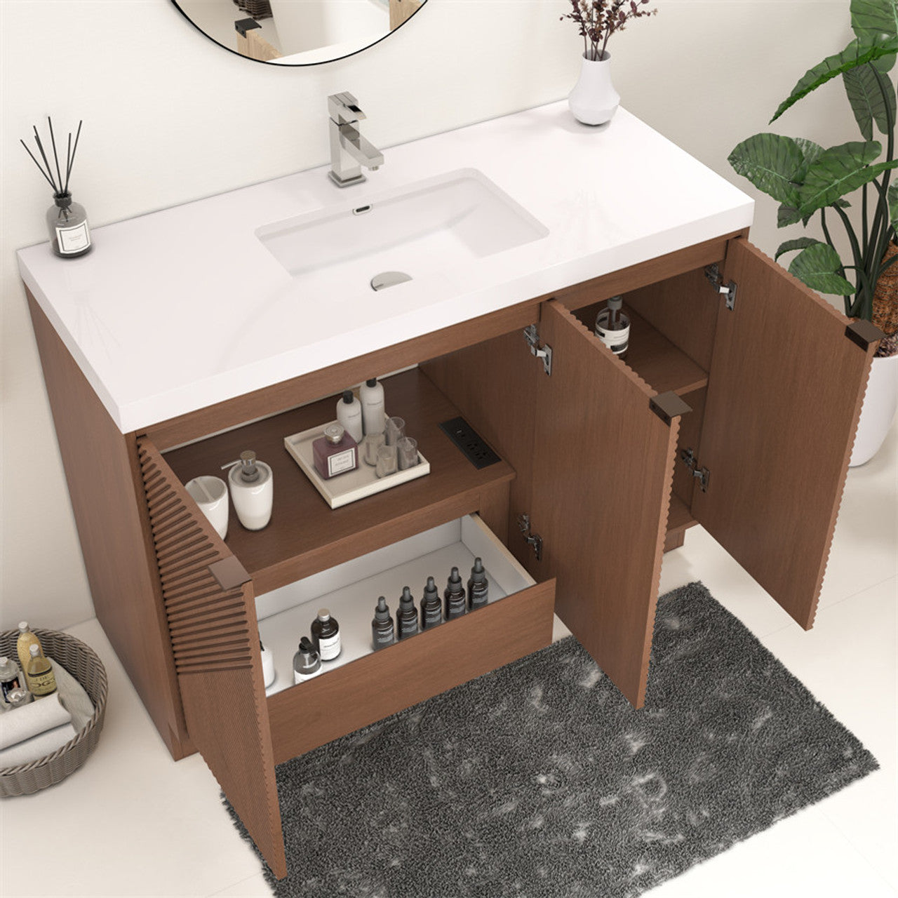 MT 48" Freestanding Modern Bathroom Vanity
