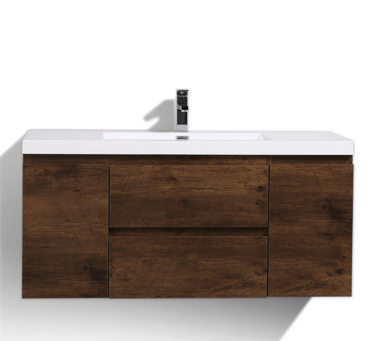 MOB 48" Wall Mounted Modern Bathroom Vanity with Reinforced Acrylic Sink
