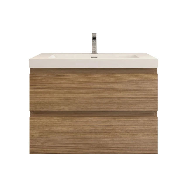 BTO 30" Wall Mounted Modern Bathroom Vanity
