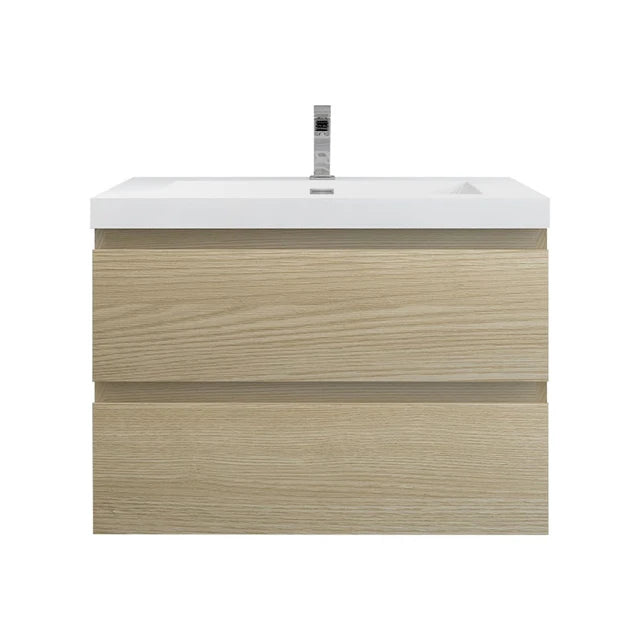 BTO 30" Wall Mounted Modern Bathroom Vanity