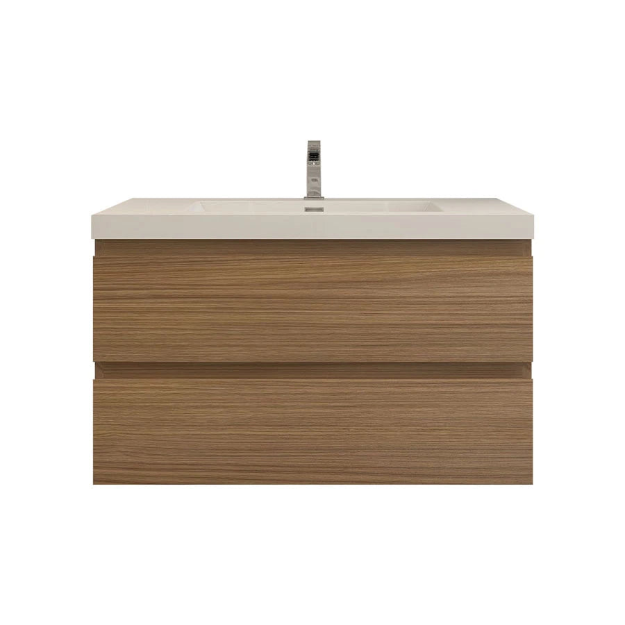 BTO 36" Wall Mounted Modern Bathroom Vanity