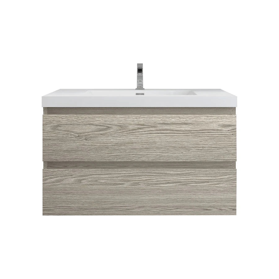 BTO 36" Wall Mounted Modern Bathroom Vanity