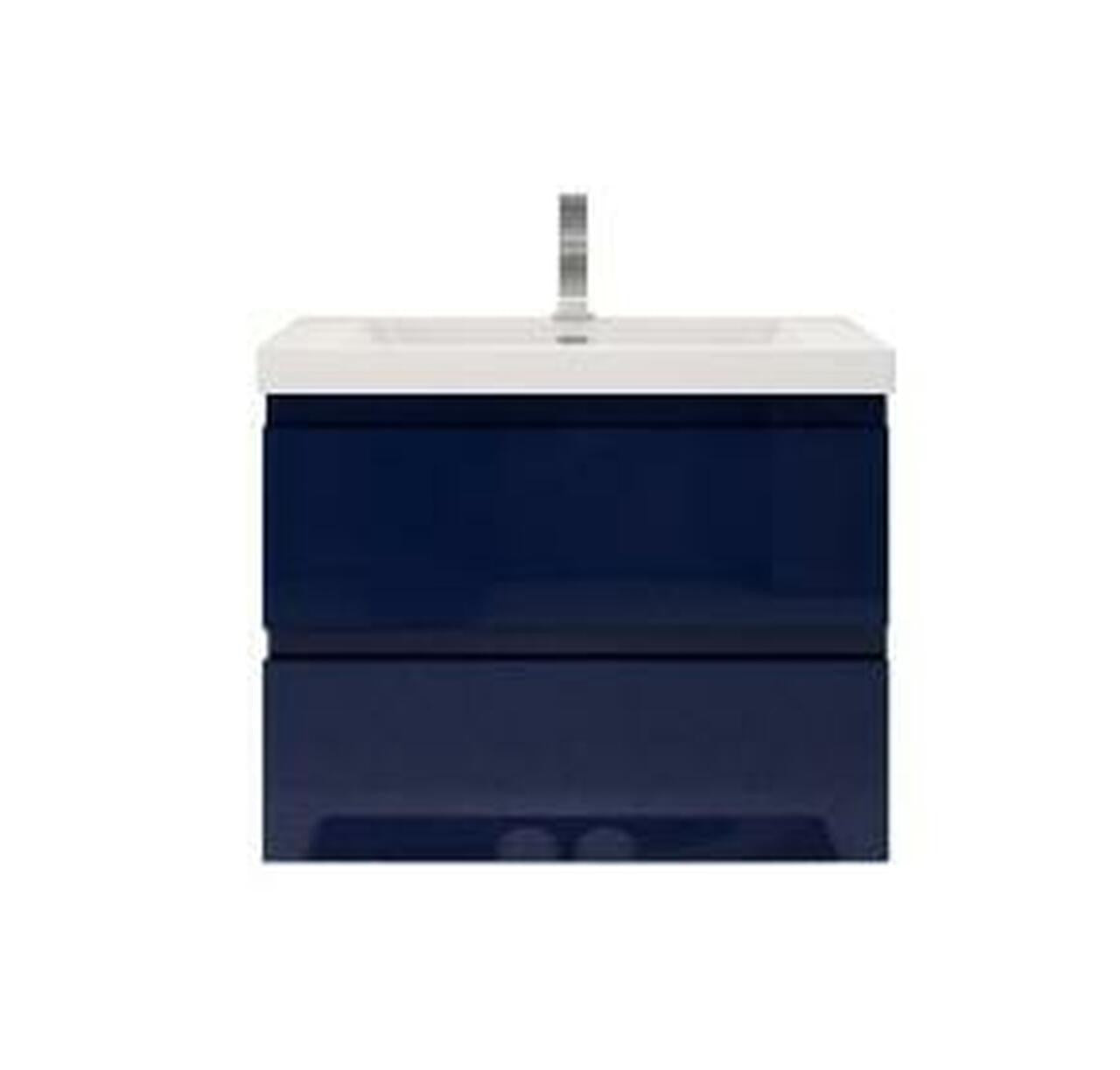 MOB 30" Wall Mounted Modern Bathroom Vanity with Reinforced Acrylic Sink