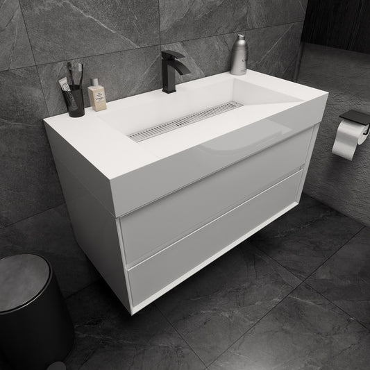 Max 42" Modern Floating Bathroom Vanity