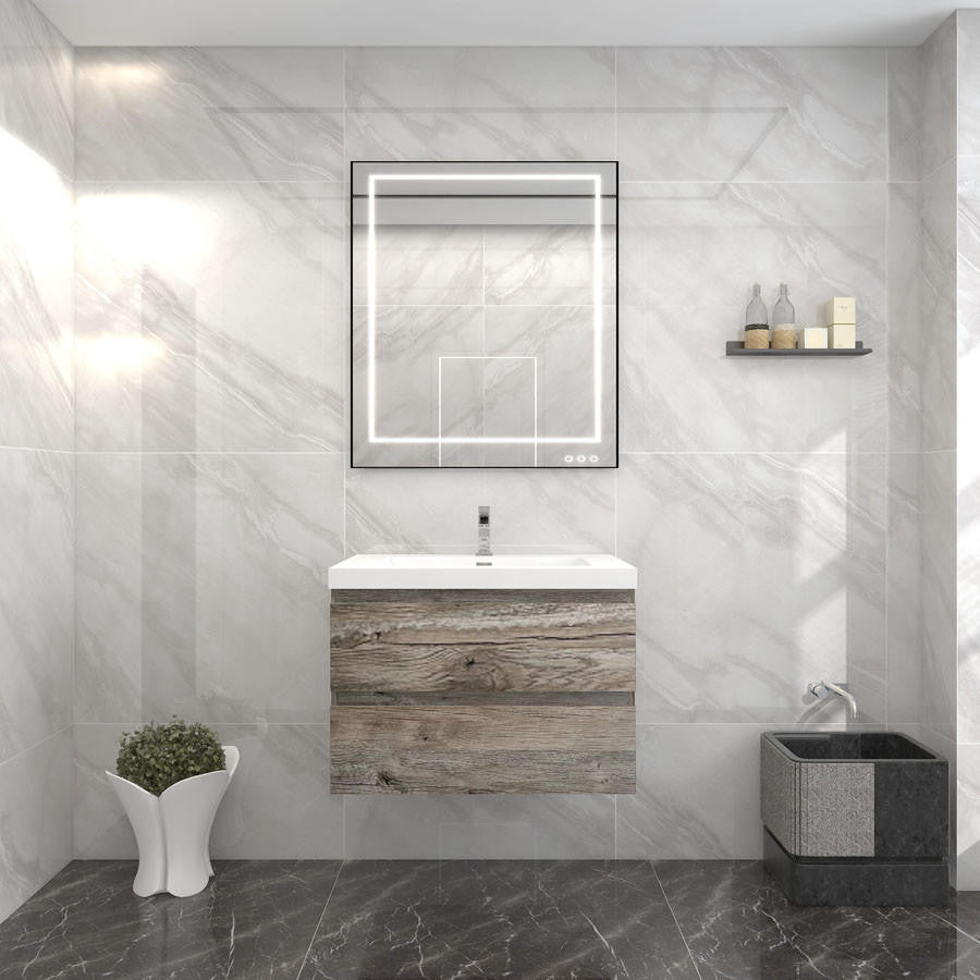 BTO 30" Wall Mounted Modern Bathroom Vanity