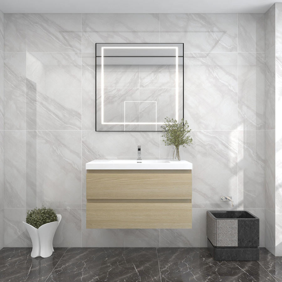 BTO 36" Wall Mounted Modern Bathroom Vanity