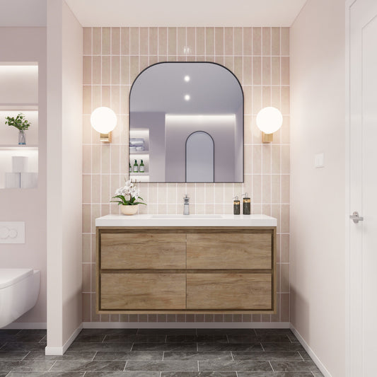 MOM8 48" Wall Mounted Modern Vanity - Single Sink