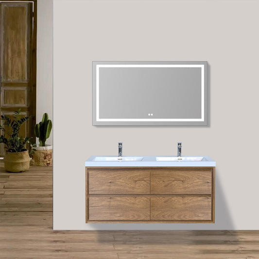 MOM8 48" Wall Mounted Modern Vanity - Double Sink