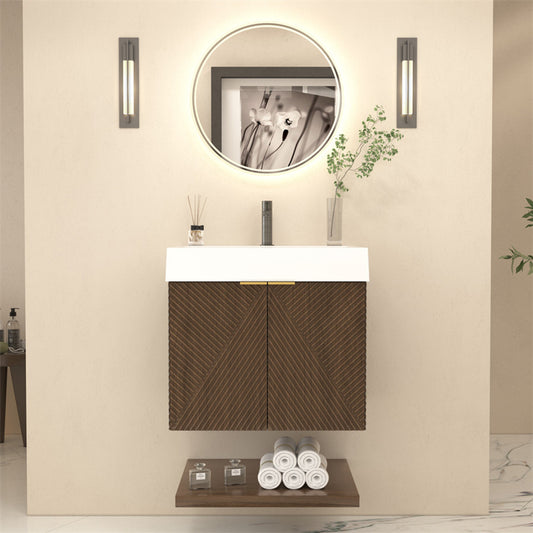 MT 24" Floating Modern Bathroom Vanity