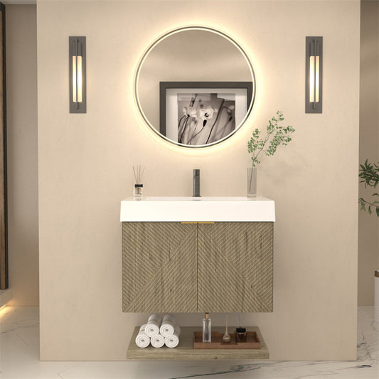 MT 30" Floating Modern Bathroom Vanity
